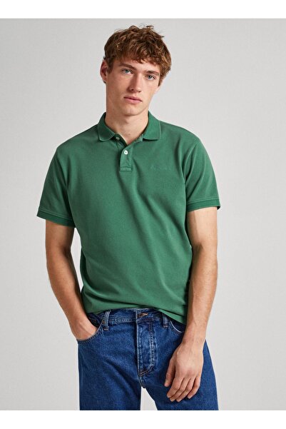 Pepe Jeans Koyu Yeşil Erkek Polo T-Shirt PM542099 654 NEW OLIVER GD