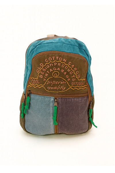 Old Cotton 5111 Nicola Bag Blue Backpack
