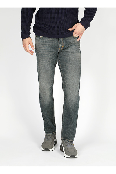 Lee Cooper Pantaloni din denim pentru bărbați JAGGER NEIL JUNIPER Slim Straight Fit 251 LCM 121062