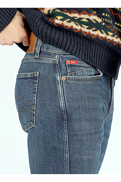 Lee Cooper Ανδρικό τζιν παντελόνι κανονικής μέσης 251 LCM 121013 HARRY EDDIE DARK ISL