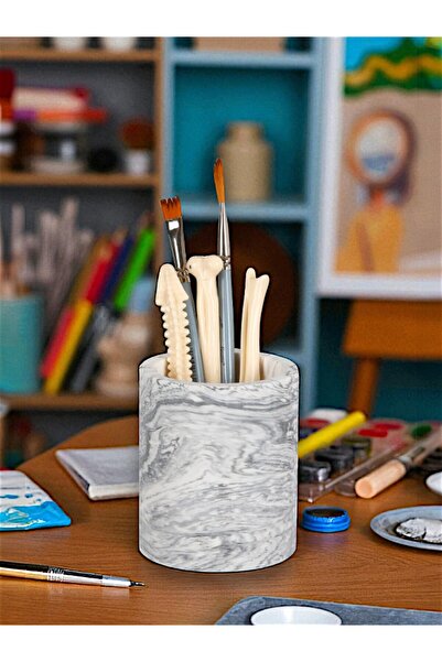 betonmall Μαρμάρινο Χειροποίητο Στήριγμα Οδοντόβουρτσας από Σκυρόδεμα Θήκη οδ...