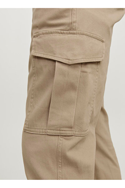 Jack & Jones Lastikli Paça Kahve Erkek Kargo Pantolon 12186889_JPSTMARCO JJJOE CUFFED CAR