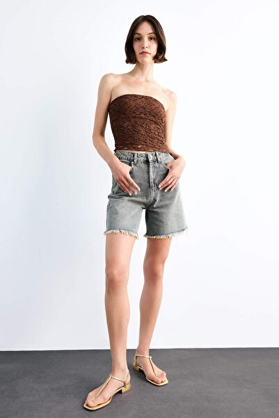 DeFacto Regular Fit Jean Şort F9553AX25SM