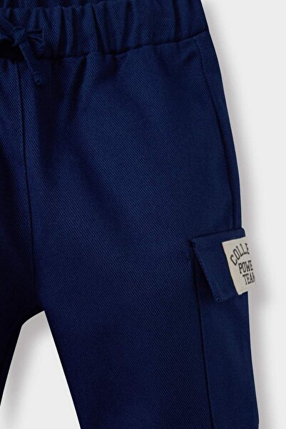 DeFacto Erkek Bebek Jogger Fit Esnek Bantlı Paça Gabardin Okul Pantolonu F3668A525AU