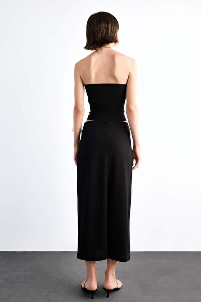 DeFacto Fitted Twill Midi Etek G0190AX25SM