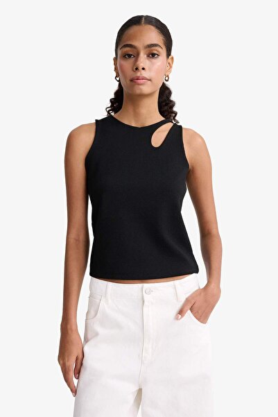 DeFacto Slim Fit Slim Fit Crew Neck Ribbed Camisole Undershirt F9075Ax25Hs