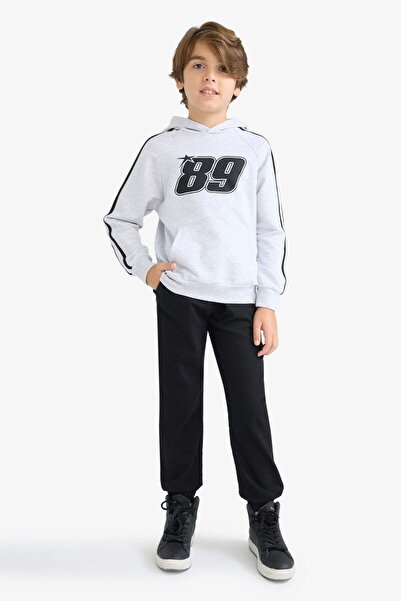 DeFacto Erkek Çocuk Kapüşonlu Baskılı Sweatshirt F1967A825AU