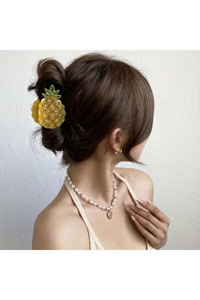 GÜNEBAKAN AKSESUAR Ananas Kemik Toka