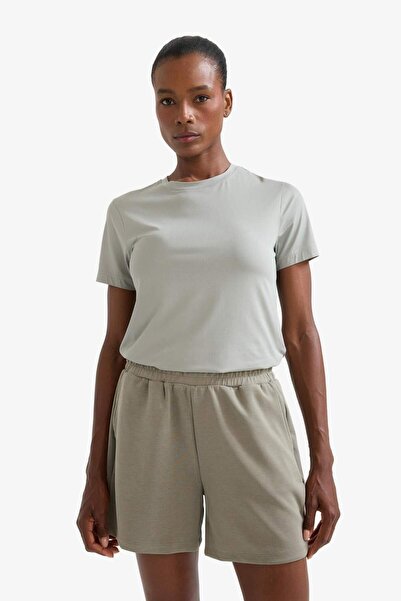 DeFacto DeFactoFit Standart Fit Kısa Paça Modal Şort F5001AX25SM