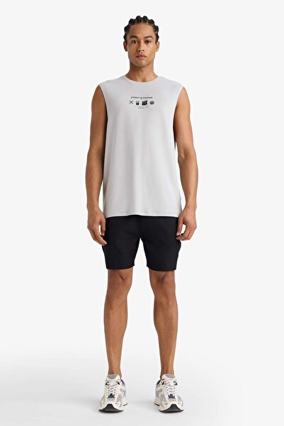 DeFacto DeFactoFit Standart Fit Sporcu Cepli Dokuma Şort E7520AX25AU