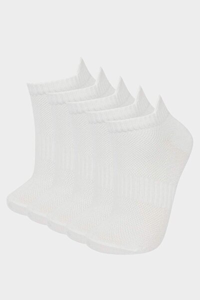 DeFacto Women's 5-Piece Short Sports Socks F5612Axns