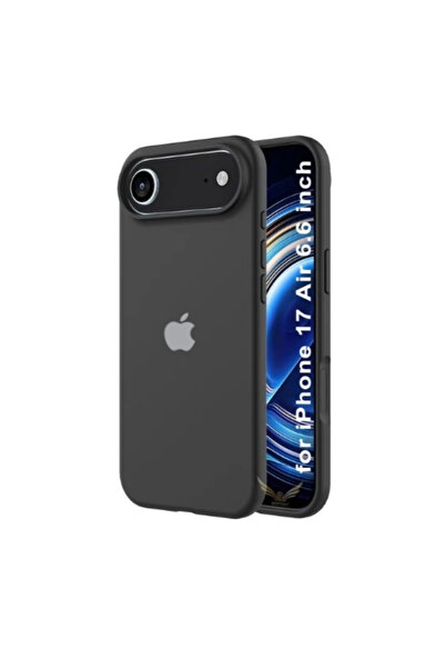 BORTONY غطاء حماية جيلي سيليكون رفيع لجهاز iPhone 17 Air Cover - أسود