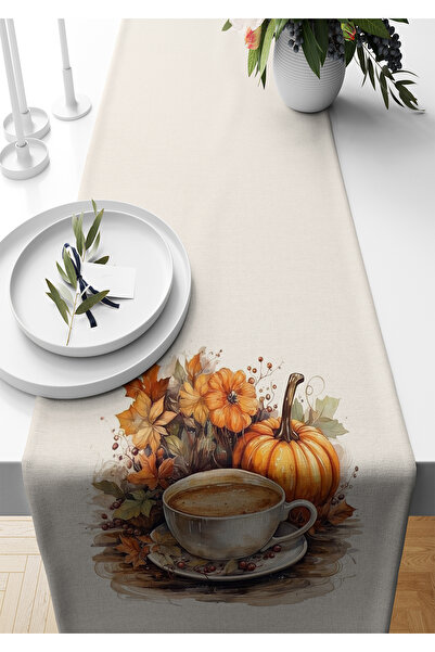 Bertille Home Φθινοπωρινή σειρά Digital Printed 140x40 cm Runner - Halloween Autumn