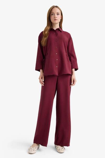 DeFacto Straight Fit Cep Detaylı Düz Paça Pantolon F5803AX25AU