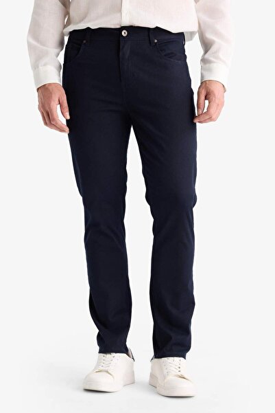 DeFacto Slim Fit Dar Kesim Dar Paça Cepli Pantolon B2089AX25AU