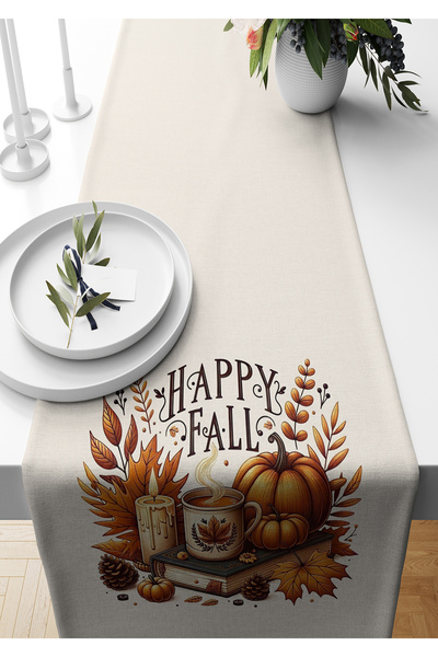 Bertille Home Autumn Series - 140x40 cm Digital Printed Runner (Halloween Autumn)