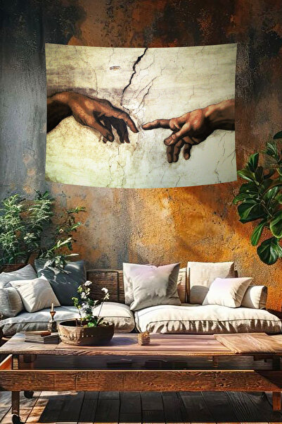 vodler Michelangelo Eller Sanat Duvar Örtüsü