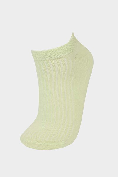 DeFacto 3-teilige Baumwoll-Booties-Socken für Damen F5430AXNS