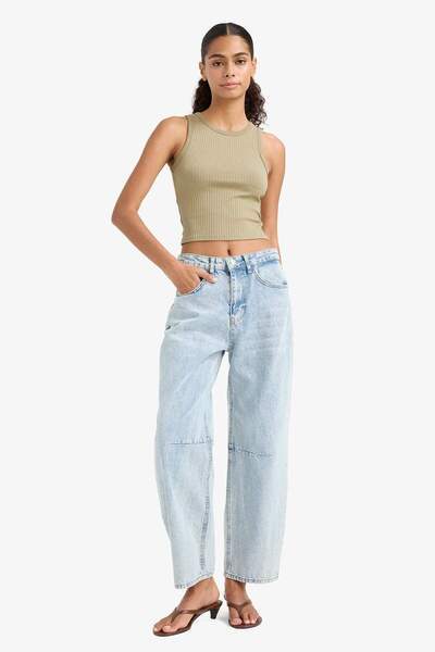 DeFacto Slim Fit Slim Fit Halter Neck Ribbed Camisole Undershirt A8859Ax25Au