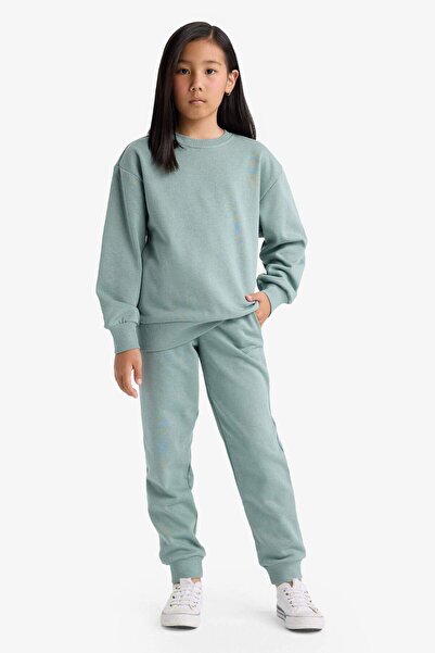 DeFacto Kız Çocuk Standart Fit Basic Düz Beli Lastikli Okul Jogger Eşofman Altı Y1226A625AU