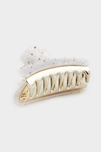 DeFacto Women's Patterned Gold Latch Buckle F4242Axns
