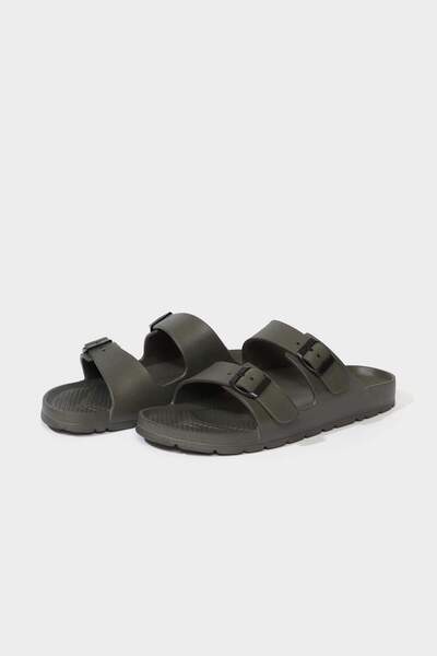 DeFacto Men's Flat Sole Double Banded Eva Slippers E3129Ax25Hs