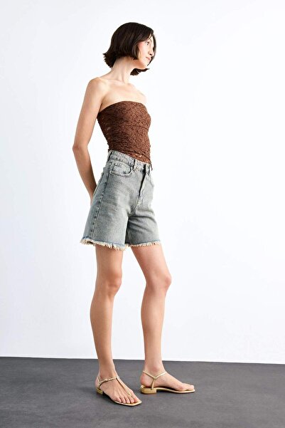 DeFacto Regular Fit Jean Şort F9553AX25SM