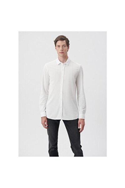 Mavi Λευκό ανδρικό πουκάμισο - 0210294 -620