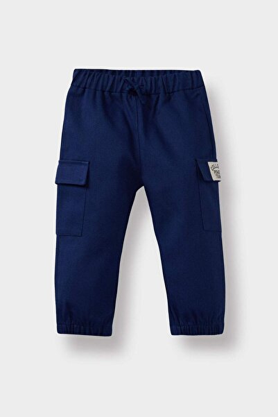 DeFacto Baby Boy Jogger Fit Stretchy Band Leg Gabardine School Pants F3668A525Au