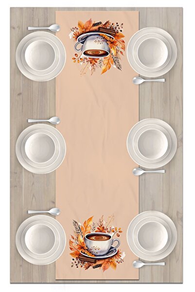 Bertille Home Φθινοπωρινή σειρά - 140x40 cm Digital Printed Runner (Φθινόπωρο αποκριών)