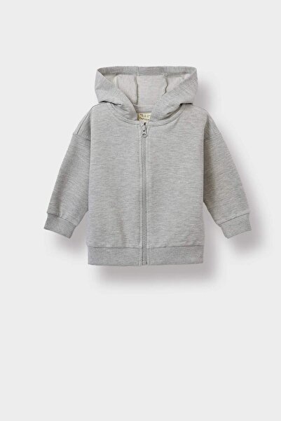 DeFacto Baby Boy Hooded Zippered Sweatshirt E8697A525Au