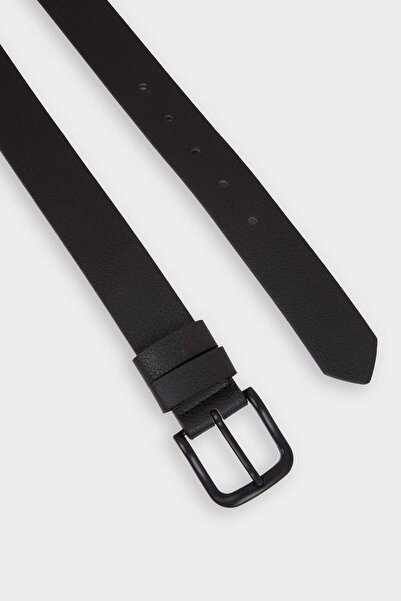 DeFacto Чоловічий прямокутний пряжка зі штучної шкіри для щоденного використання F7033AXNS