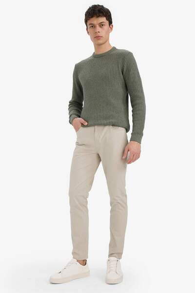DeFacto Slim Fit Dar Kesim Dar Paça Cepli Pantolon B2089AX25AU