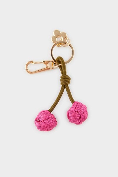 DeFacto Women's Pink Bulk Charm Keychain F1727Axns