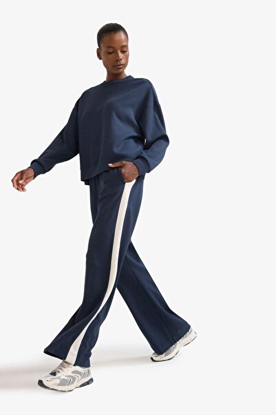 DeFacto Yeni Sezon DeFactoFit Wide Leg Geniş Paça Standart Boy Ultra Soft Modal Sporcu Eşofman