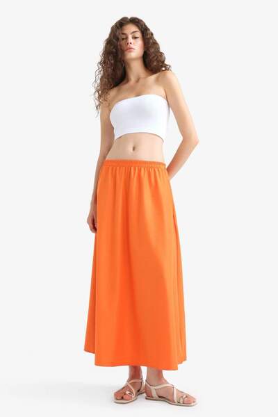 DeFacto A-Line High Waist Parachute Maxi Skirt E6695Ax25Sp