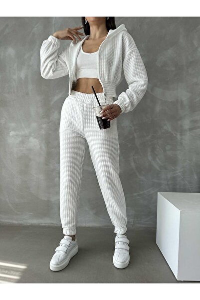 Jeevee Σετ φόρμας με καπιτονέ με κουκούλα και φερμουάρ