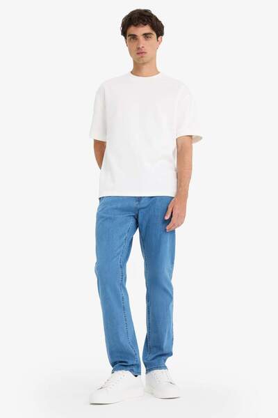 DeFacto Sergio Regular Fit Normal Kalıp Normal Bel Boru Paça Jean Pantolon F5653AX25AU