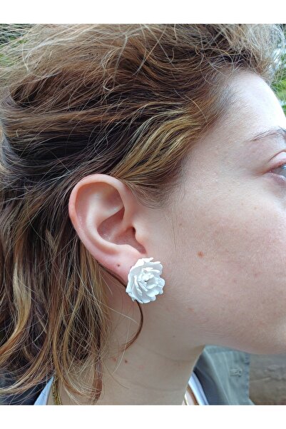 CREATİVESHOP Şakayık Küpeler, Polimer kil Küpeler, Tasarım Küpeler, El Yapımı Küpeler