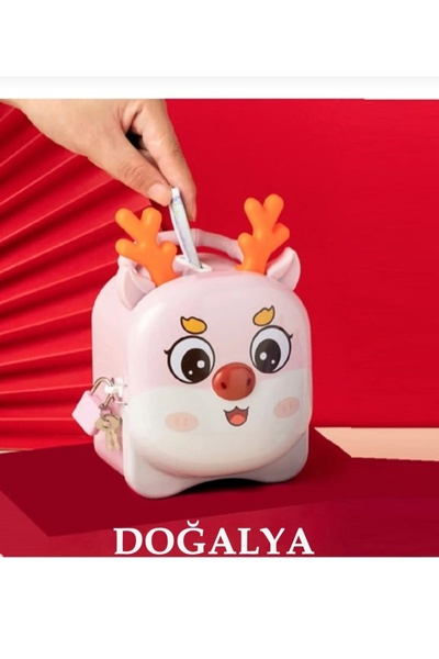DOĞALYA Çocuk Sevimli Kilitli Kumbara