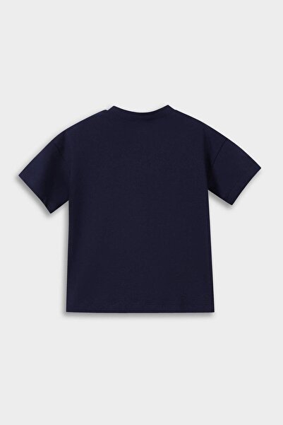 DeFacto Μπλουζάκι με κοντό μανίκι με μοτίβο με σλόγκαν για αγόρια F3917A525AU