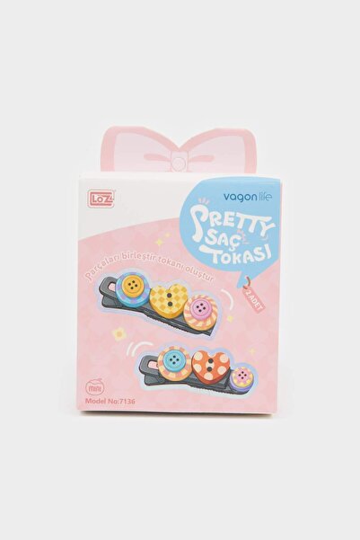 DeFacto Girl's 2-Piece Heart Hair Clip F1699A8Ns