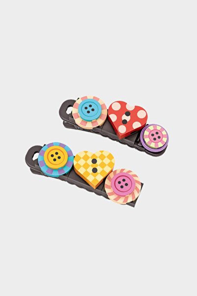 DeFacto Girl's 2-Piece Heart Hair Clip F1699A8Ns