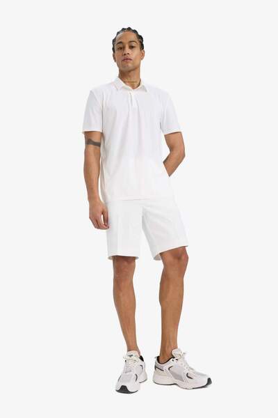 DeFacto DeFactoFit Standart Fit Sporcu Kısa Paça Dokuma Şort E4136AX25SM