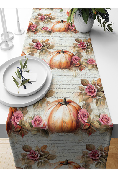 Bertille Home Seria Toamnă 140x40 Cm Runner imprimat digital (Toamna Halloween)