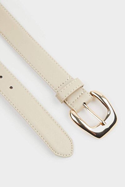 DeFacto Γυναικεία ζώνη τζιν με μεγάλη πόρπη από συνθετικό δέρμα F3282AXNS