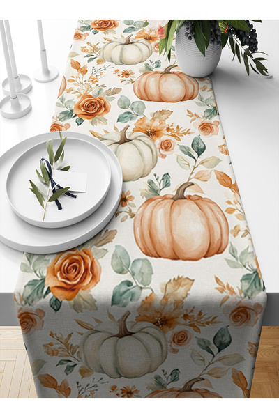 Bertille Home Seria Toamnă 140x40 Cm Runner imprimat digital (Toamna Halloween)