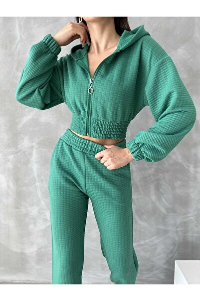 Jeevee Σετ φόρμας με καπιτονέ με κουκούλα και φερμουάρ