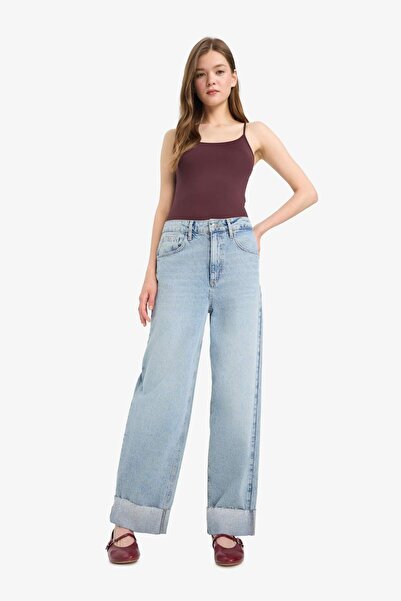 DeFacto Basic Düz Askılı Çıtçıtlı Body F4207AX25SM