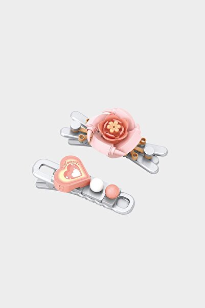 DeFacto Kız Çocuk 2'li Çiçekli Saç Tokası F1682A8NS